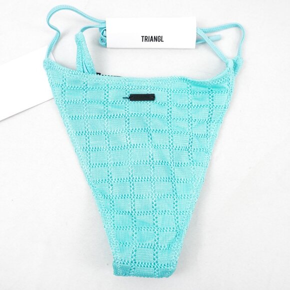 Triangl Mala Jave Blue Crochet Balconette Bikini Top (Small+) & Bottoms (XS) NWT - Picture 8 of 9